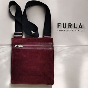 Vintage Furla Suede Crossbody Bag